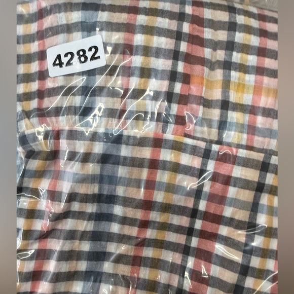 LOFT Flutter Sleeve Colorful Plaid Tiered Midi Dress size xl NWT - Picture 7 of 7